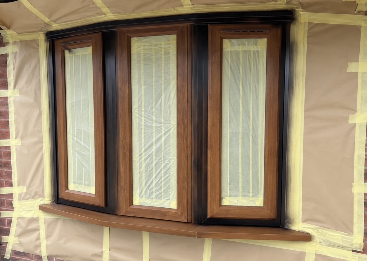Before Sprayden window spraying